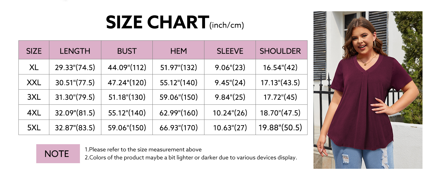 plus size tops