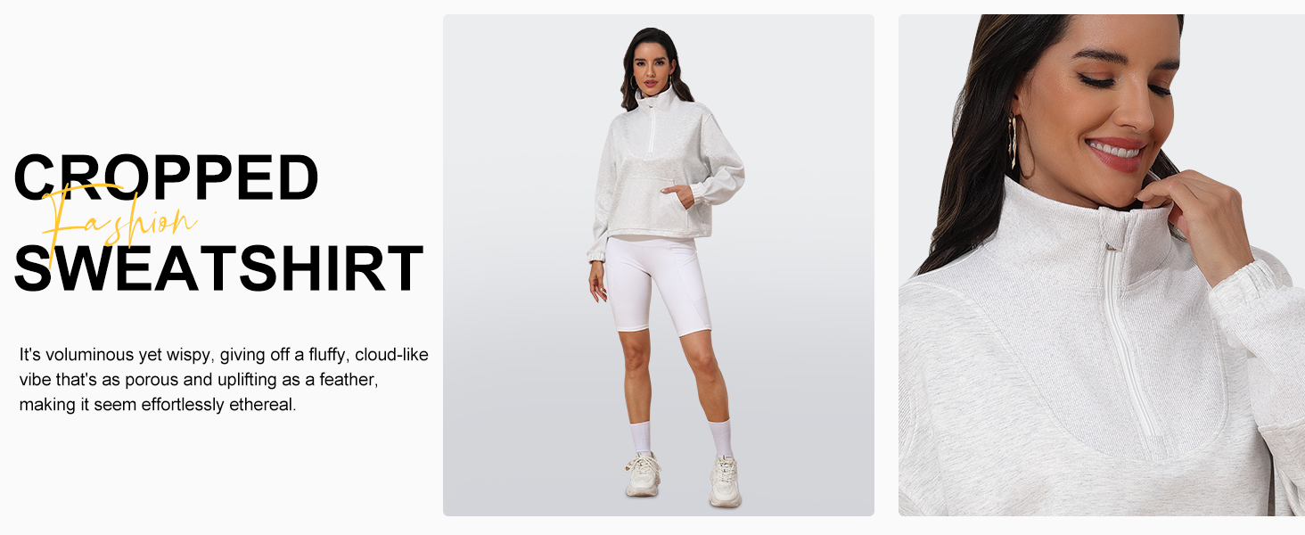 crop sweatshirt pullover