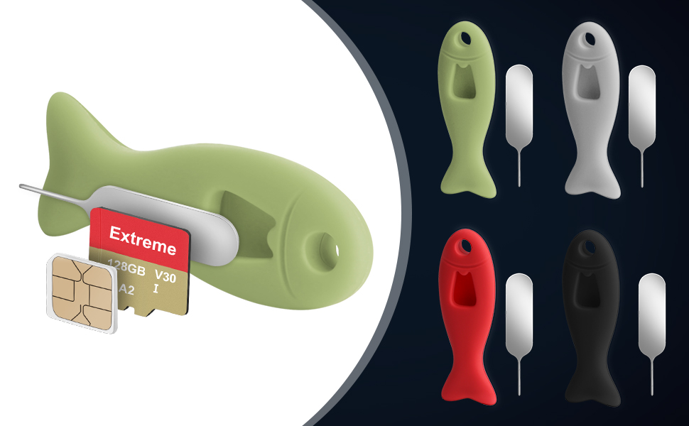 4 Pack SIM Card Removal Tool with Builtin SIM Card Storage SIM Card