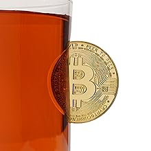 Elevate Your Crypto Cheers with Infused Bitcoin Coin Whiskey Glasses