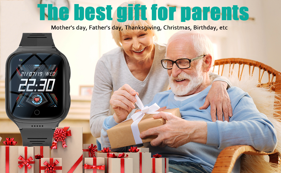 Elderly 4G GPS Smart Watch