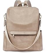 CLUCI Womens Backpack Purse Leather Anti-theft Large Fashion Designer Travel Bag Ladies Shoulder ...