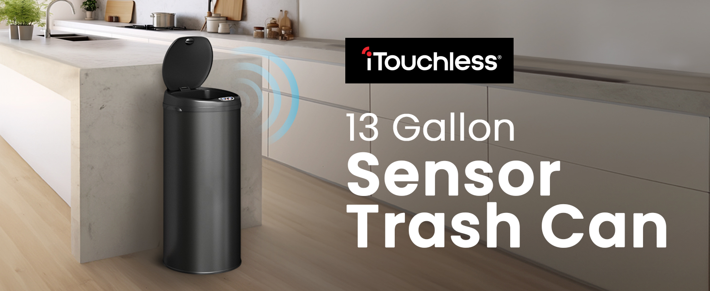 13 Gallon Sensor Trash Can