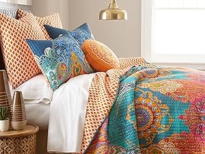 Amazon.com: Levtex Home - Mackenzie Quilt Set - Full/Queen