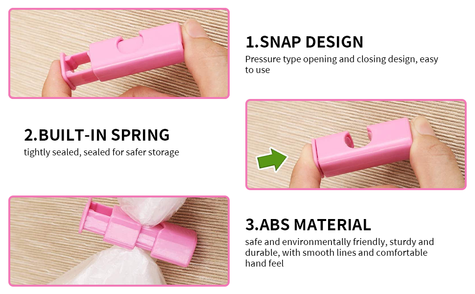 Bread Bags Clips Slip Grip Clips for Bread Bags Easy