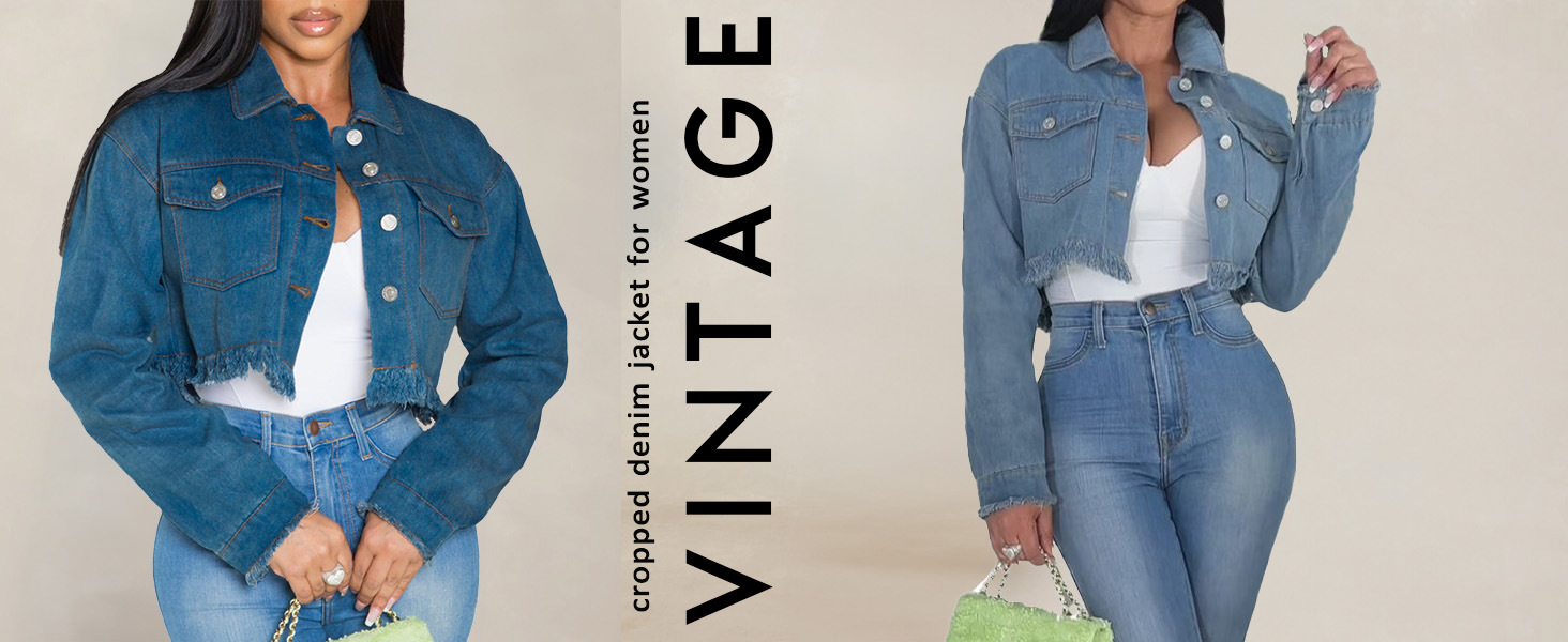 JEAN JACKETS CROPPED DENIM