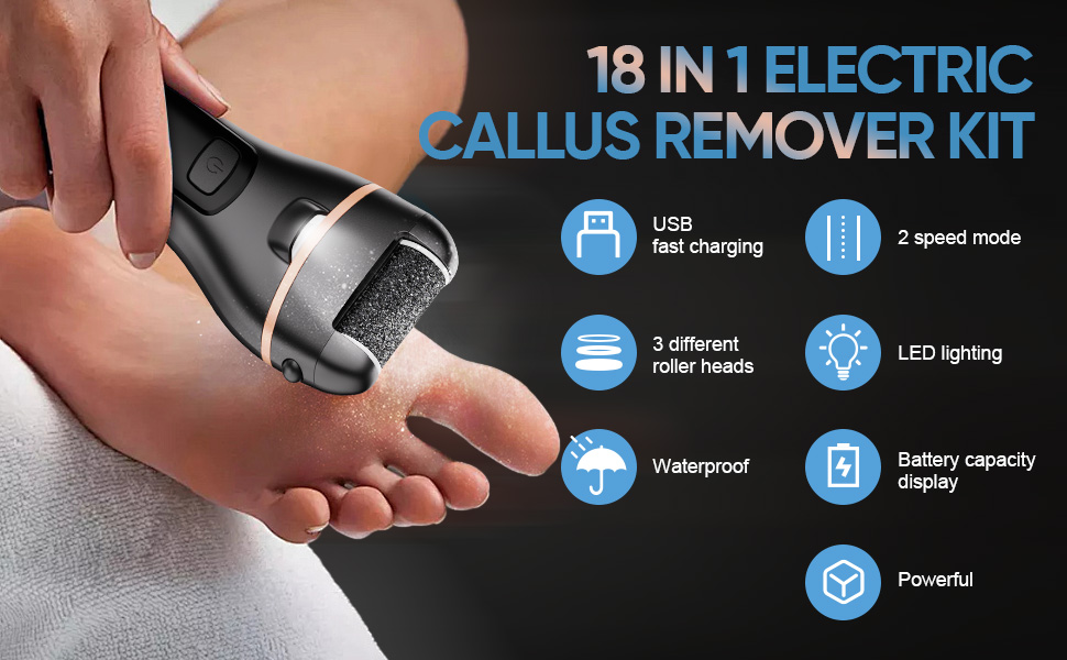 Amazon.com : Electric Callus Remover for Feet Waterproof