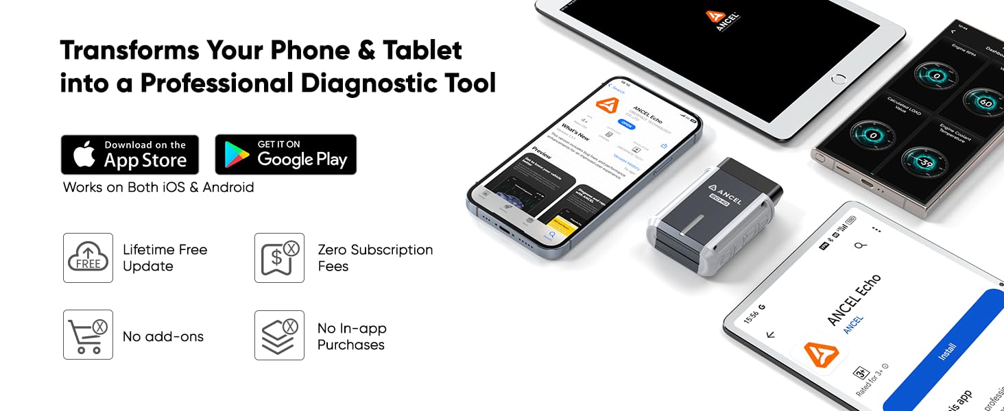 ancel echo car scanner diagnstic tool