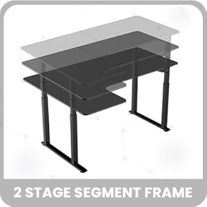 standing single motor desk office work at home
