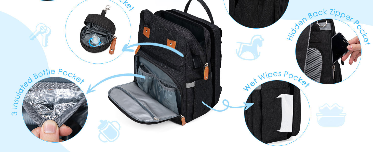 baby bag multifunctional pocket