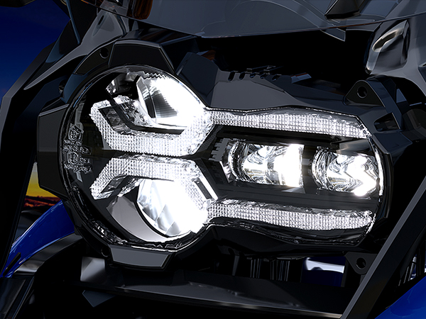 BMW R1250GSA 純正LED補助ハイビームライト LED Headlight - BMW R1250GS & Adv . Replaces the OEM