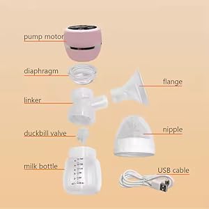 Electric Breast Pump for Breastfeeding – BPA-Free, Painless Breast Massage, 3 Modes & 9 Levels with Strong Suction for Feeding Mothers (PINK(MEDIUM))
