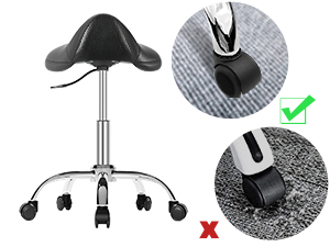 saddle chair with back support