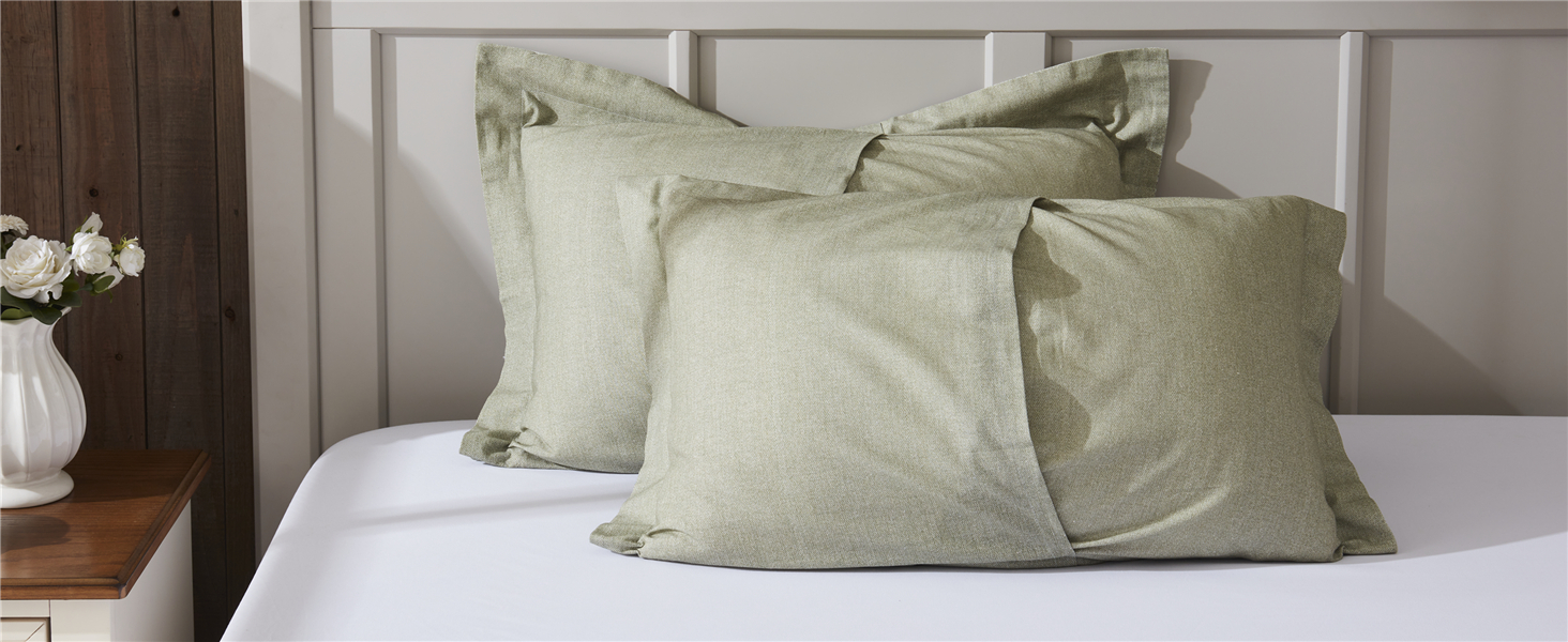 linen pillow shams