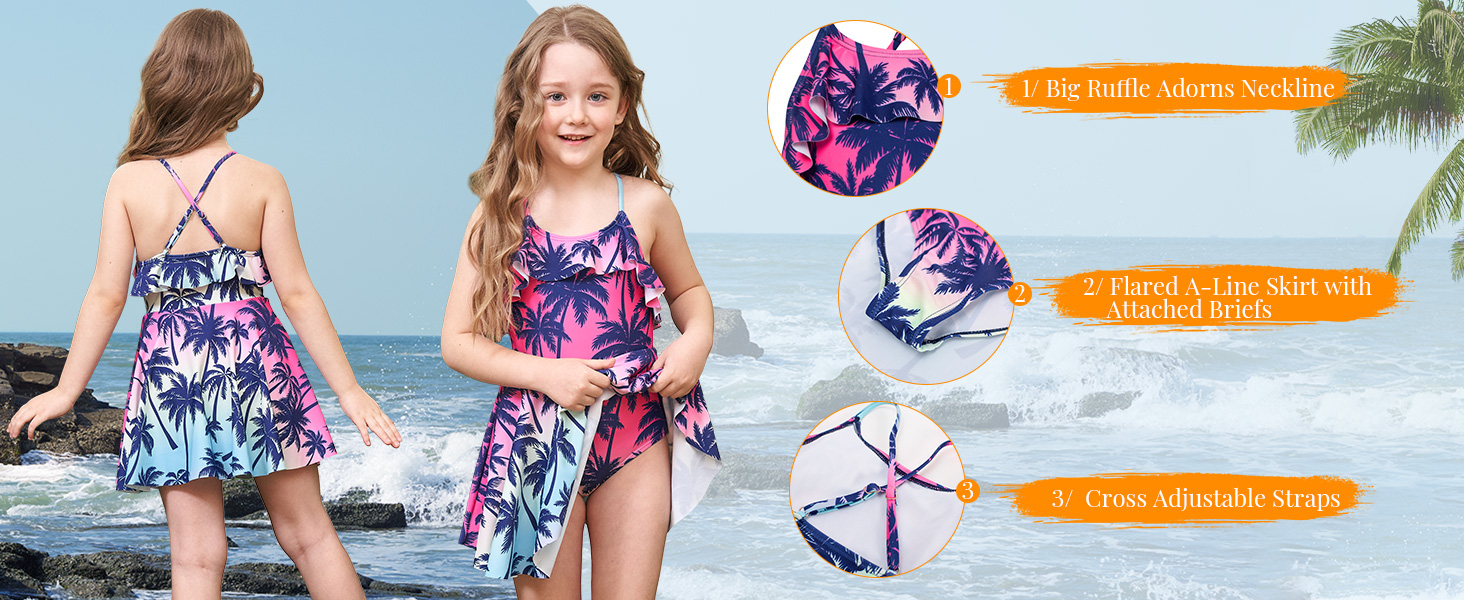 girls one pieces swimsuits