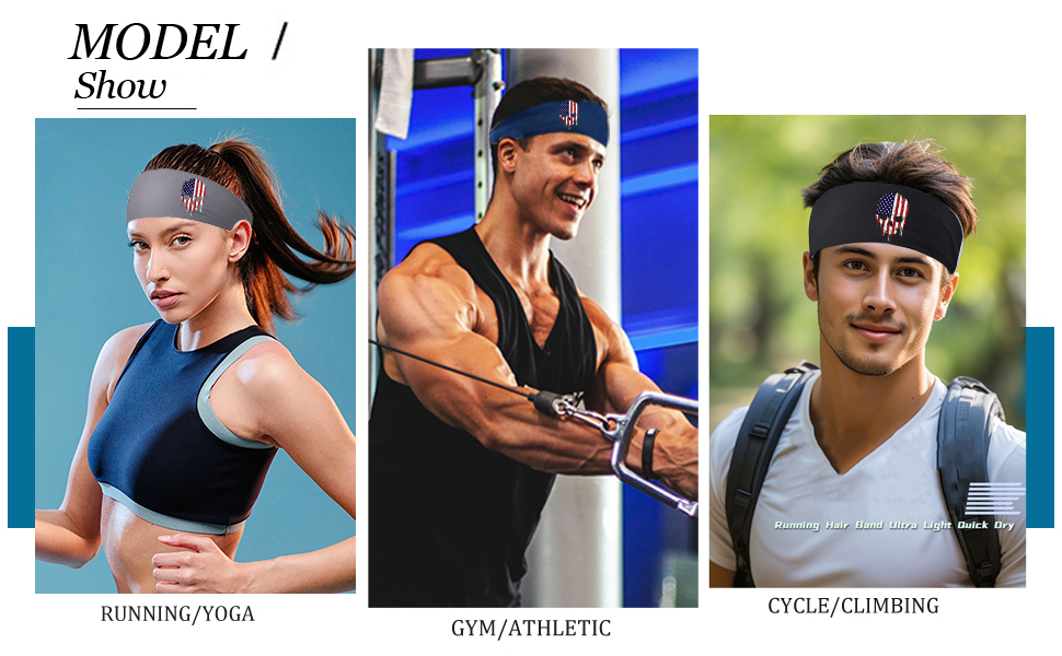 sport headbands for men women 3 PCS 01454