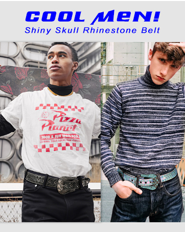 men rhinestone belt