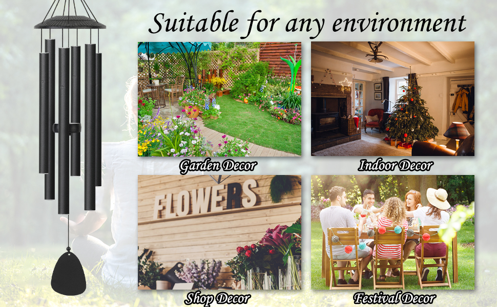 Outdoor Memorial Wind Chimes for Soothing Garden Decor and