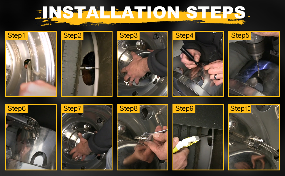 Double Tires Air Inflation Kit, Valve Stem Extenders, Valve