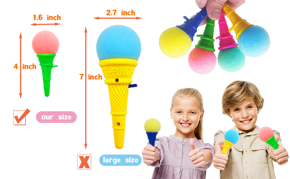 Dshengoo 24 Pcs Ice Cream Shooters,4 Inch Ice Cream Foam