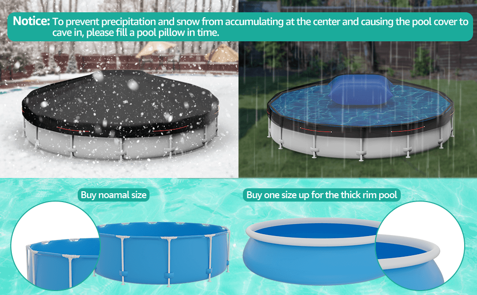 18Ft Round Pool Cover Solar Covers for above Ground