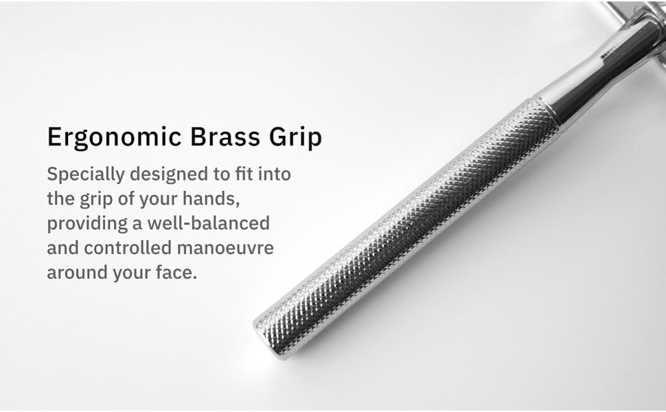 Safety Razor Handle Close-Up