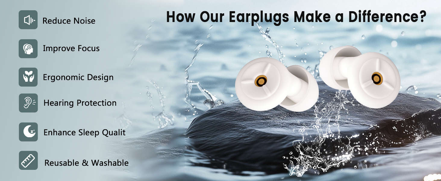 Noise canceling earplugs