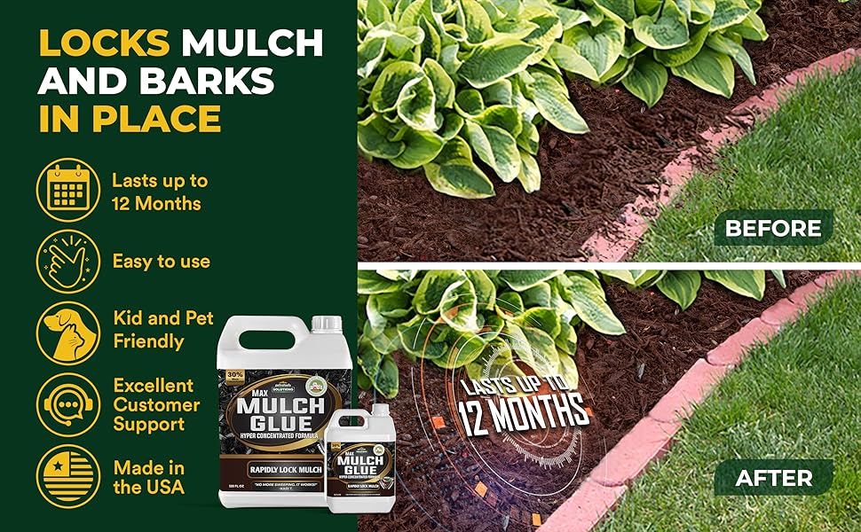 PetraTools Mulch Glue, Mulch Binder Glue, Small Gravel