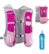 JEELAD Running Hydration Vest Trail Running Backpack BPA-Free Leak-Proof Running Water Bottles fo...