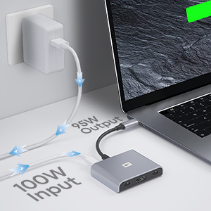 usb c hub 100w