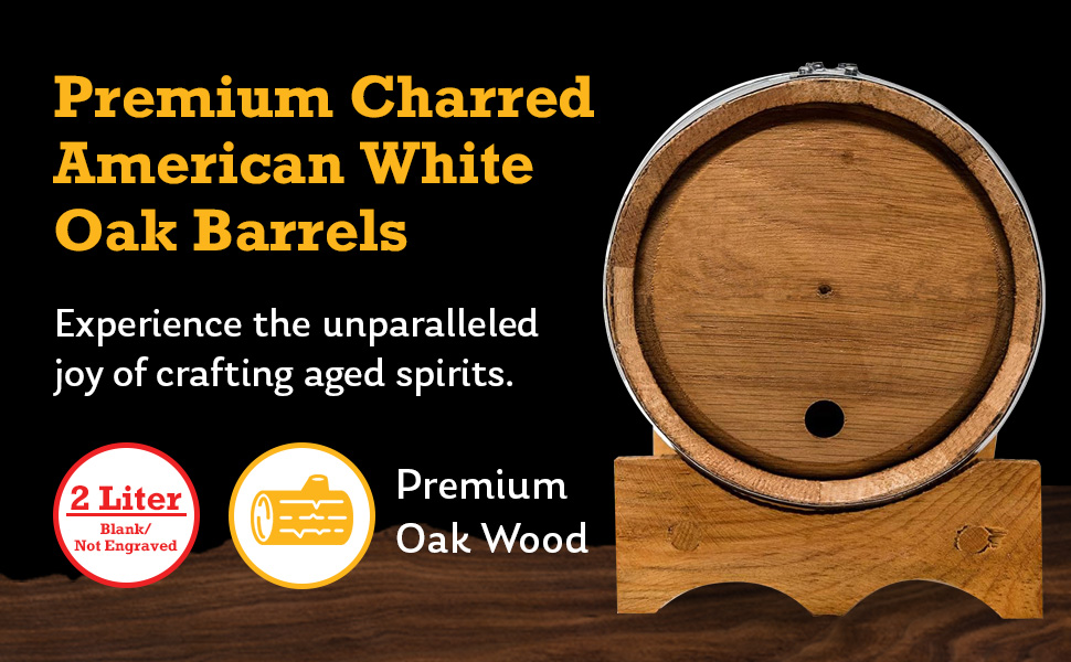Red Head Barrels 2 L Premium Oak Barrels for Aging
