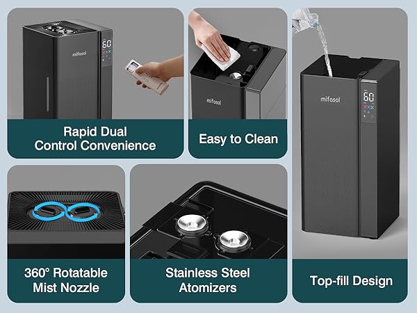 Amazon.com: Mifasol Humidifier Large Room Home Bedroom, 5.3