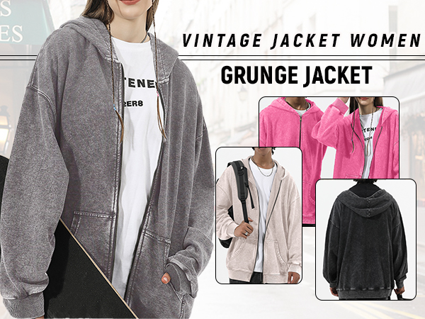 Amazon.com: Pairxily Oversized Vintage Cotton Jacket Acid
