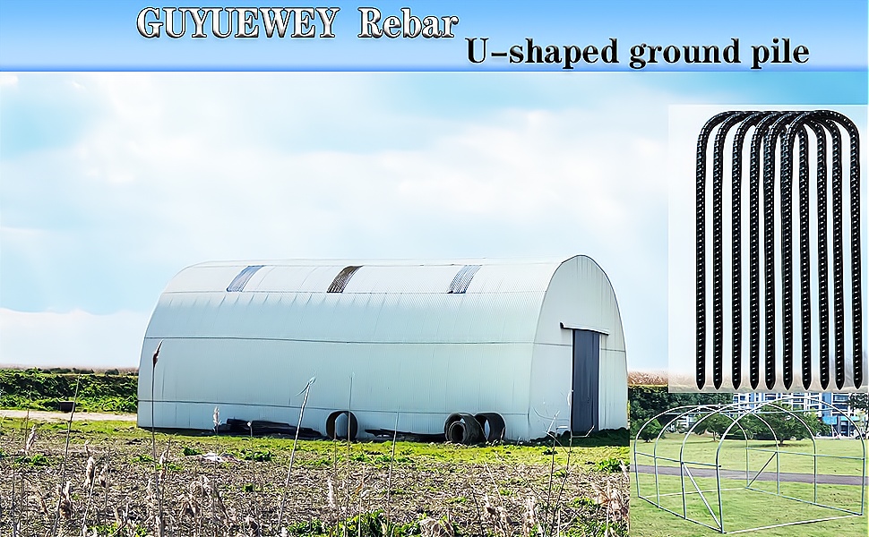 Guyuewey Trampoline Rebar Stakes for Ground