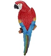Fake Parrot Decor, Parrot Statue Artificial Parrot Decoration Resin Lifelike Bird Ornament Figuri...