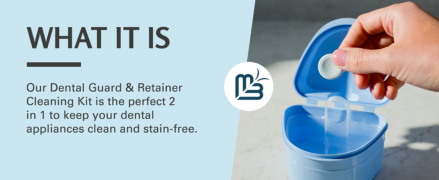 Retainer Cleaner Tablets and Soak Container Universal No