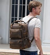 leather backpack for men