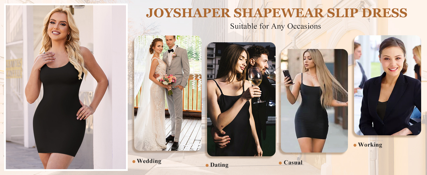 full body shapewear slip dress