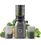Cold Press Juicer, Olayks Masticating Juicer Machine with 4.3" Large Feed Chute Fit Whole Fruit a...