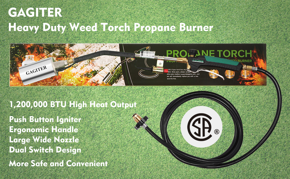 GAGITER Propane Torch Weed Burner Kit,Weed Torch 1,200,000
