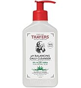 THAYERS pH Balancing Daily Cleanser, Face Wash with Aloe Vera, Gentle and Hydrating Skin Care for...