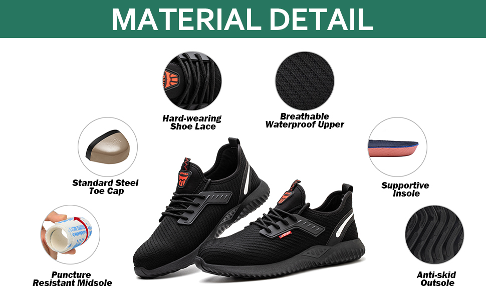 lightweight waterproof safety trainers