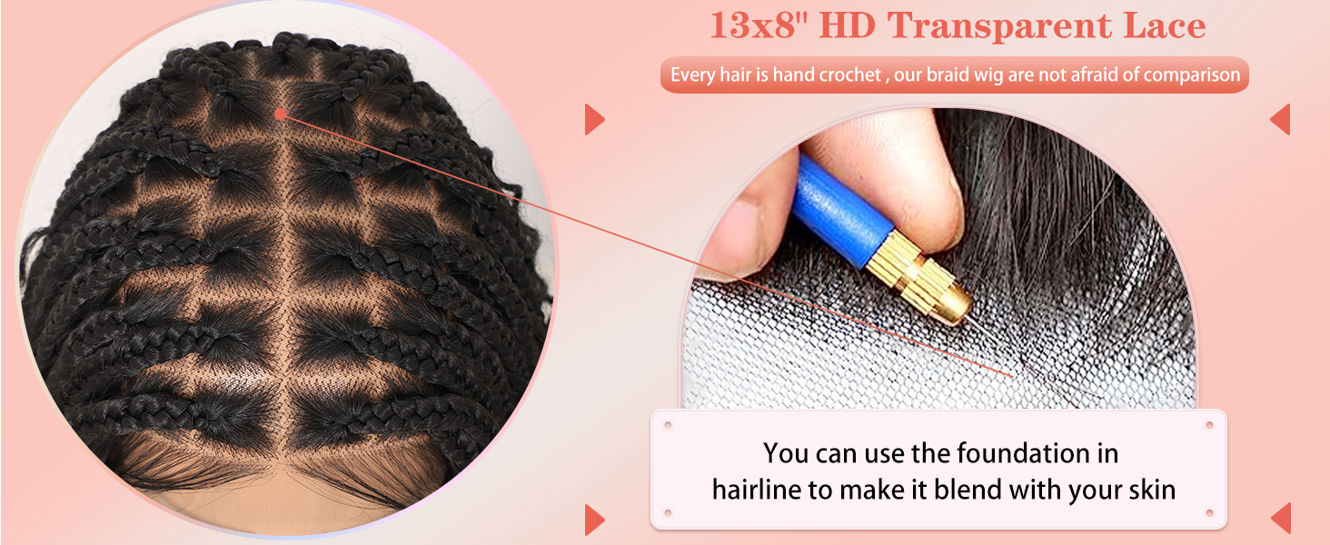 lace front braid wig