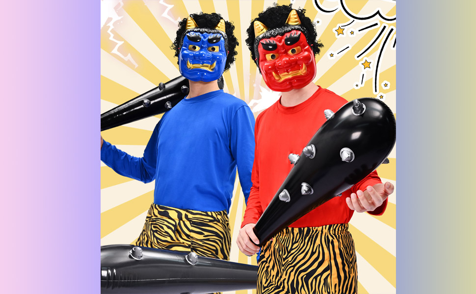 節分 コスプレ 鬼 衣装 節分 鬼 衣装 赤鬼 青鬼 豆まき オニ退治 鬼のお面 鬼コスプレ リアル鬼 メンズ 鬼お面 虎腰巻き おに