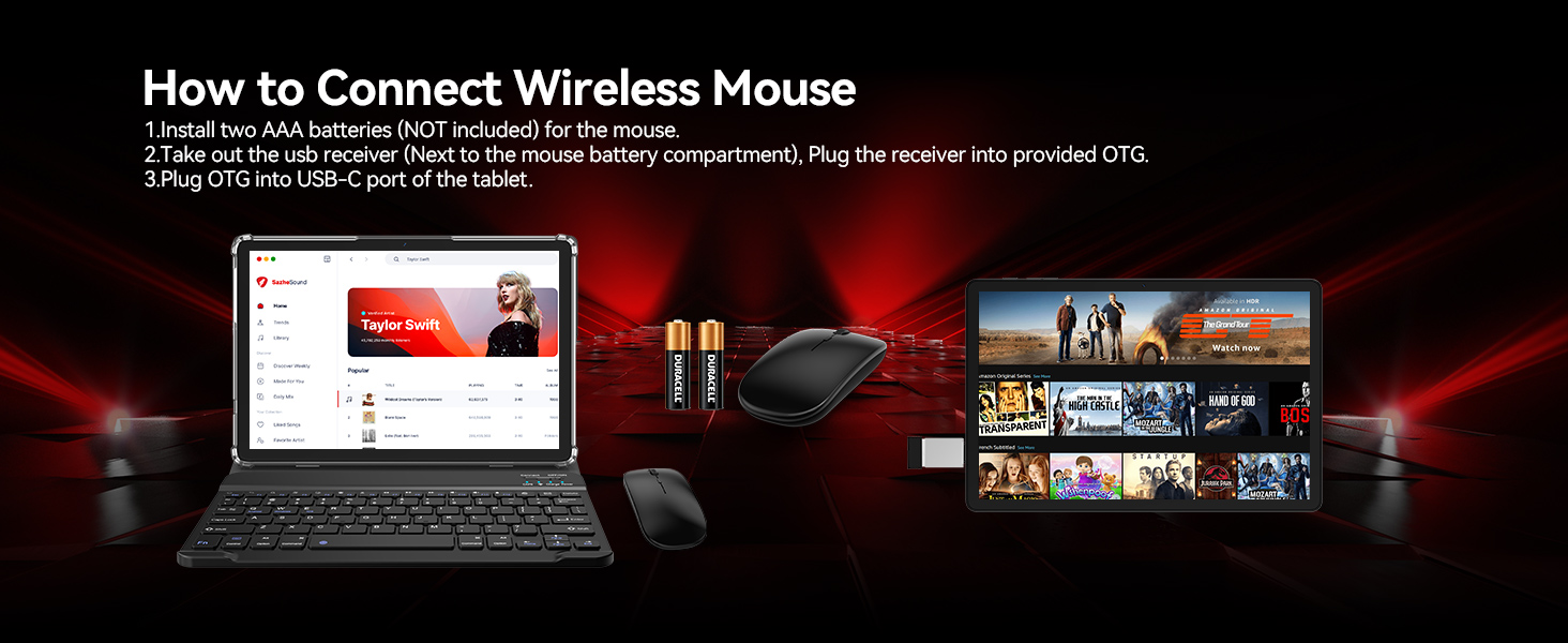 Tablet with mouse