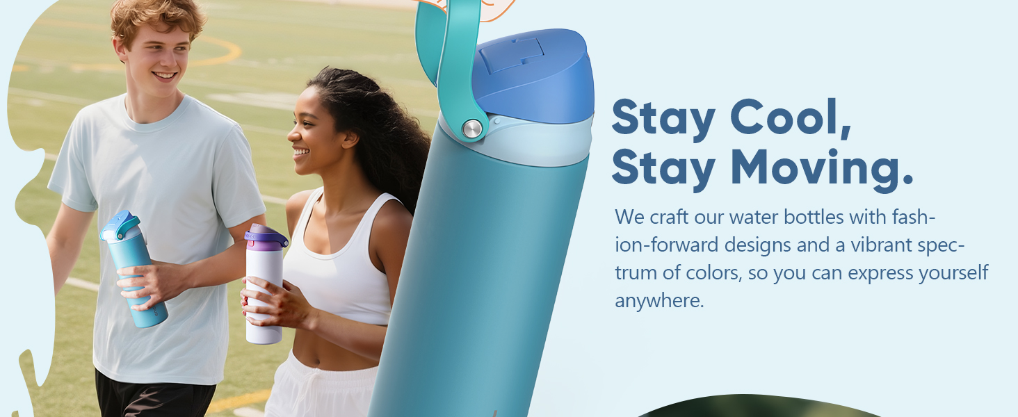 water bottle with handle