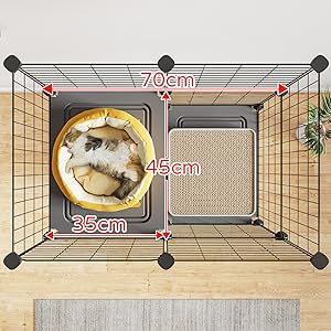 Topzoo 猫 ケージ トイレ付き トイレ一体型 防臭 飛散軽減 2段 子猫 Amazon.co.jp: Topzoo 猫 ケージ トイレ付き 2段 トイレ一体型