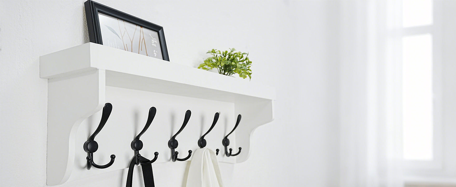 coat rack wall mounted with shelf