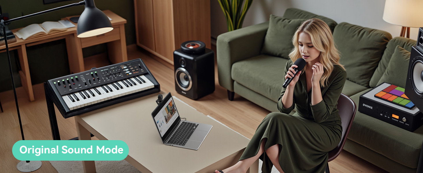 Original Sound Mode EMEET Piko Webcam 4K