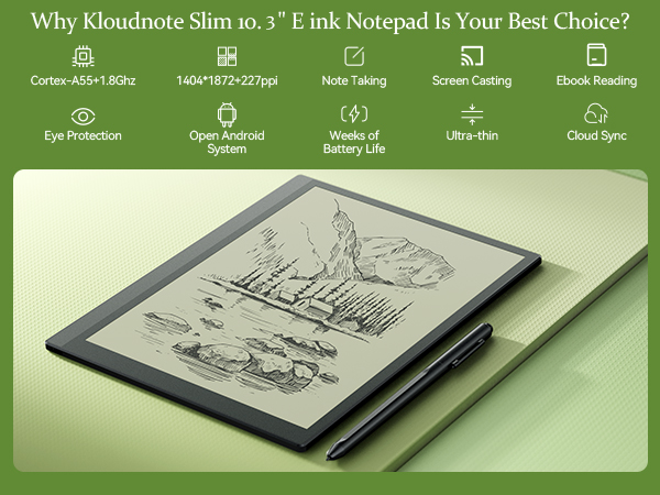E ink Notepad Features - Phone Version
